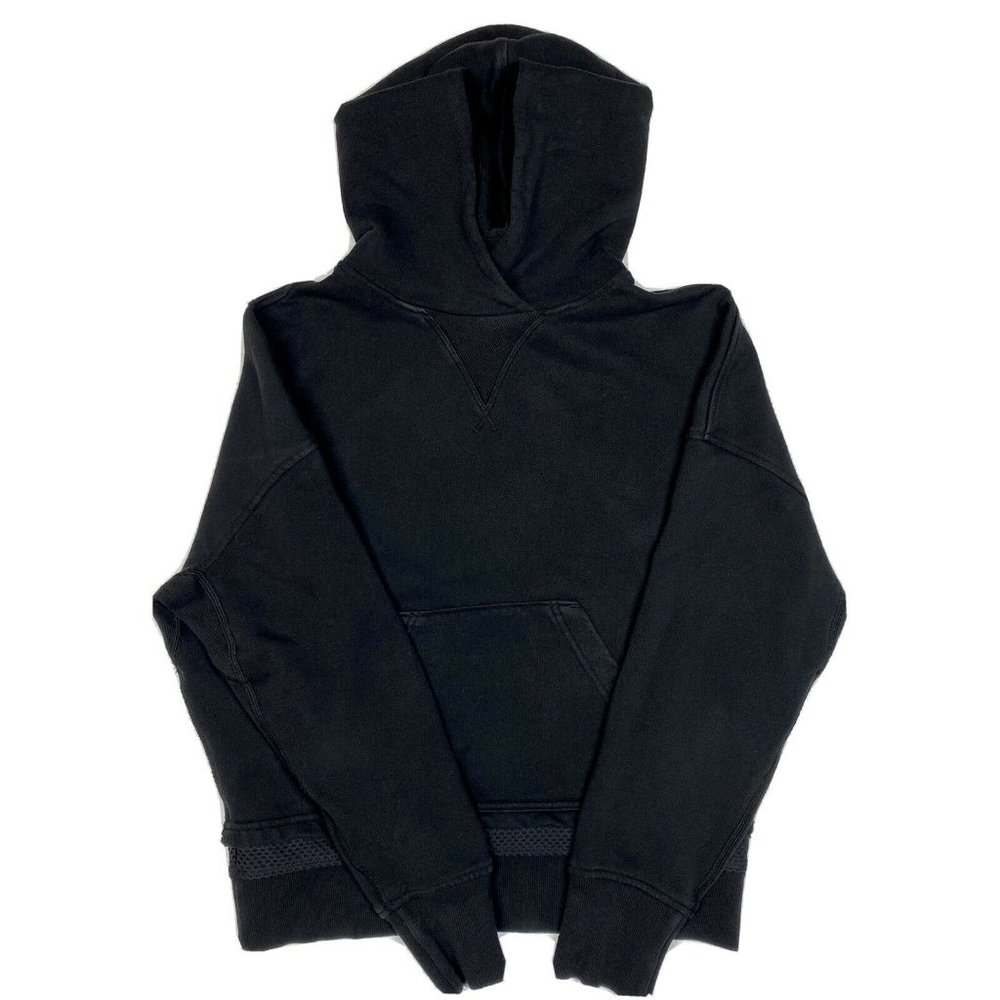 Lululemon Cropped Black Pullover Hoodie Mesh 4